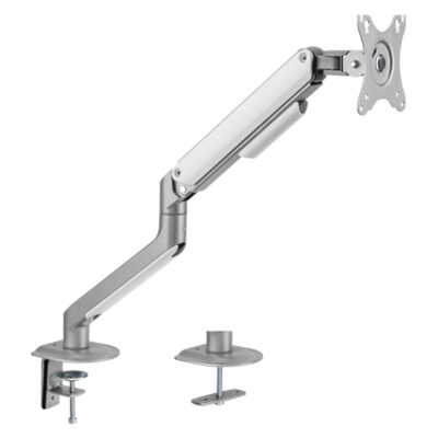Brateck LDT63-C012-S Single Monitor Spring Assisted Monitor Arm Silver