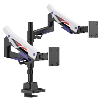 Brateck LDT95-C024UCP Atlas Neo Gaming Pole-Mounted Dual Monitor Arm