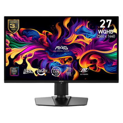 MSI MAG 274QP QD-OLED X24 WQHD 240Hz G-Sync HDR 26.5in Monitor