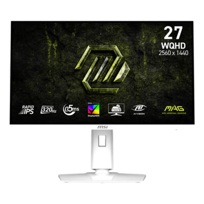 MSI MAG 274QRFW X32 WQHD 320Hz G-Sync HDR IPS 27in Monitor White