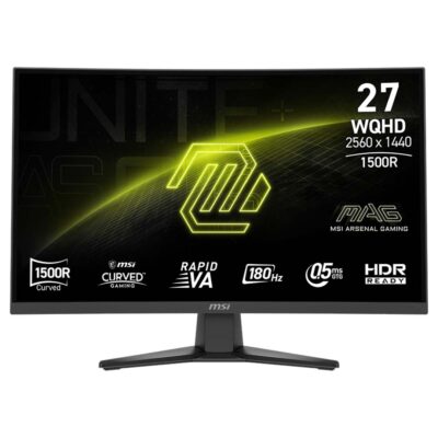 MSI MAG 275CQF E18 QHD 180Hz Adaptive-Sync HDR Curved 27in Monitor
