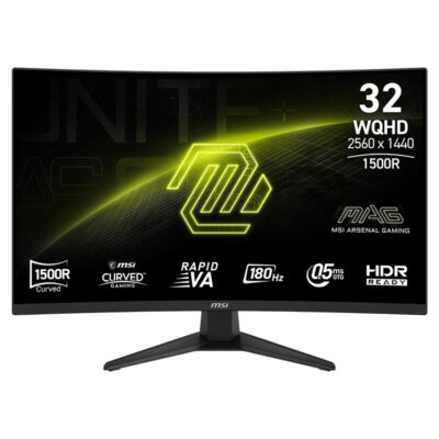 MSI MAG 321CQF E18 QHD 180Hz Adaptive-Sync HDR Curved 32in Monitor