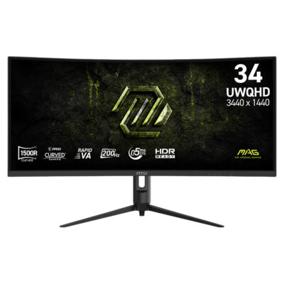 MSI MAG 342CQRF E20 WQHD 200Hz Adaptive Sync HDR Curved 34in Monitor