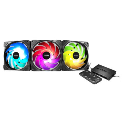 MSI MAG MAX F12A-3H ARGB 120mm Fan 3 Pack