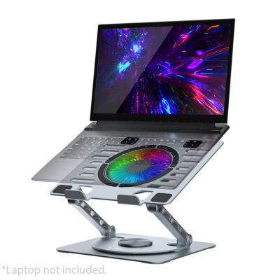 mbeat Stage S8 Laptop Stand with RGB Cooling Fan and USB Ports