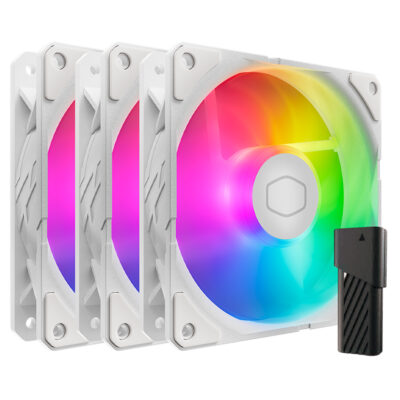 Cooler Master SickleFlow Edge 120 ARGB White Edition 3-Pack Fan Kit
