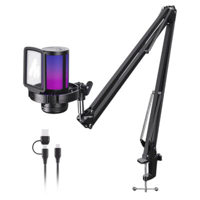 Maono DGM20S Gamerwave Condenser USB Gaming RGB Microphone Black