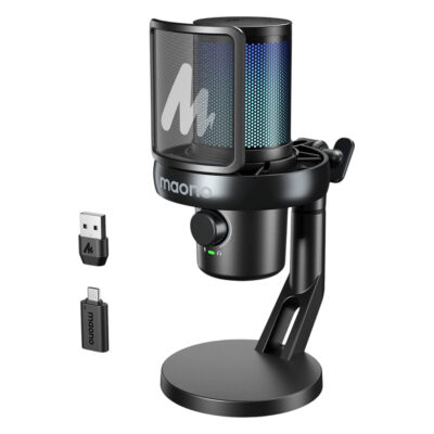 Maono DM40 Pro USB/Wireless Gaming Desktop Microphone Black