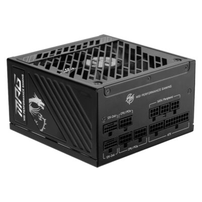 MSI MPG A1250GS ATX 3.1 80 Plus Gold 1250W Power Supply