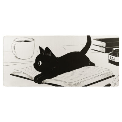 YUNZII Keynovo Book Cat Mouse Pad Desk Mat