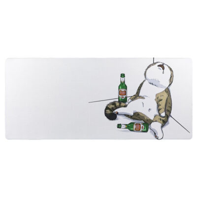 YUNZII Keynovo Drunk Cat Mouse Pad Desk Mat