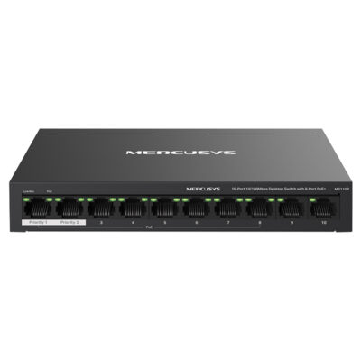 Mercusys MS110P 10-Port Desktop Switch with PoE+