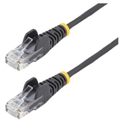 StarTech Slim CAT6A LSZH Ethernet Cable 1m Black