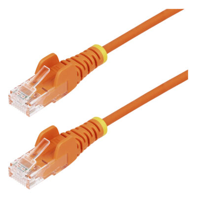 StarTech Slim CAT6A LSZH Ethernet Cable 1m Orange
