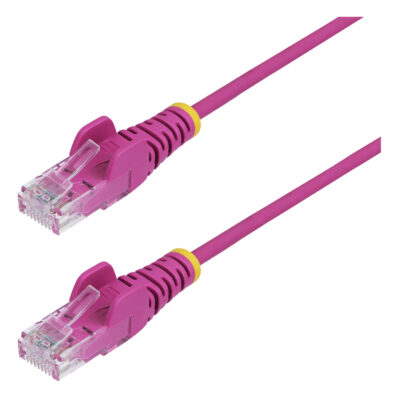 StarTech Slim CAT6A LSZH Ethernet Cable 1m Pink