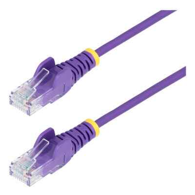 StarTech Slim CAT6A LSZH Ethernet Cable 1m Purple