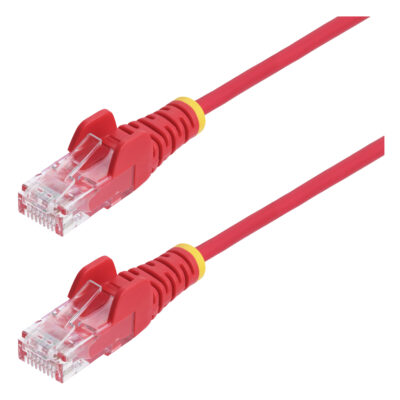 StarTech Slim CAT6A LSZH Ethernet Cable 1m Red