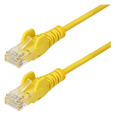 StarTech Slim CAT6A LSZH Ethernet Cable 1m Yellow