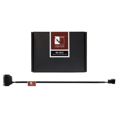 Noctua Black NA-SAC5 SATA To 3 & 4-Pin Power Adapter Cable