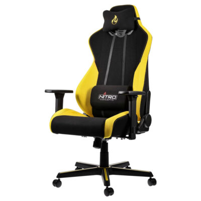 Nitro Concepts S300 Fabric Gaming Chair Black Yellow