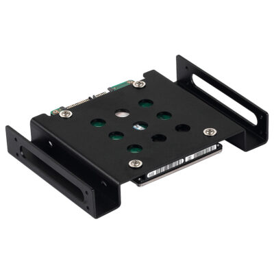 Orico Aluminium 5.25in to 3.5in/2.5in Hard Drive Caddy Black