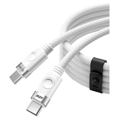 Orico 1m 60W PD USB-C to USB-C Cable White