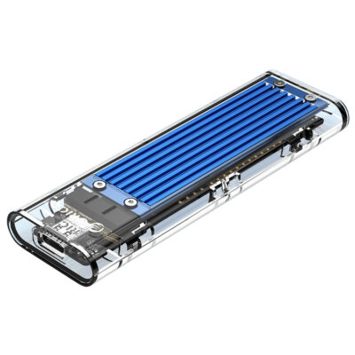Orico USB 3.1 Type C Gen 2 M.2 Enclosure Transparent Blue