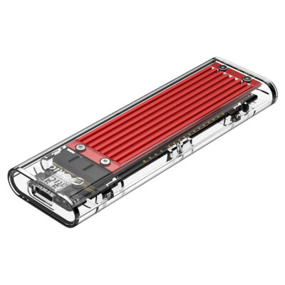 Orico USB 3.1 Type C Gen 2 M.2 Enclosure Transparent Red