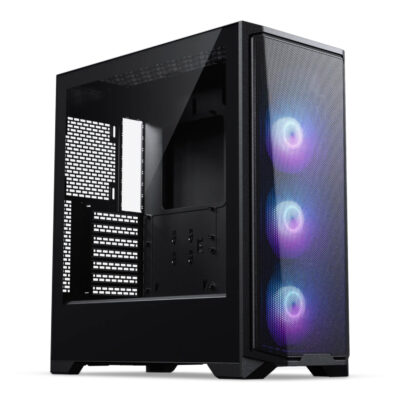 Phanteks Eclipse G370A D-RGB High Airflow Tempered Glass Case Black