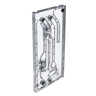 Phanteks Glacier EZ-Fit NV5 Acrylic Distribution Plate with 16mm Fittings Black