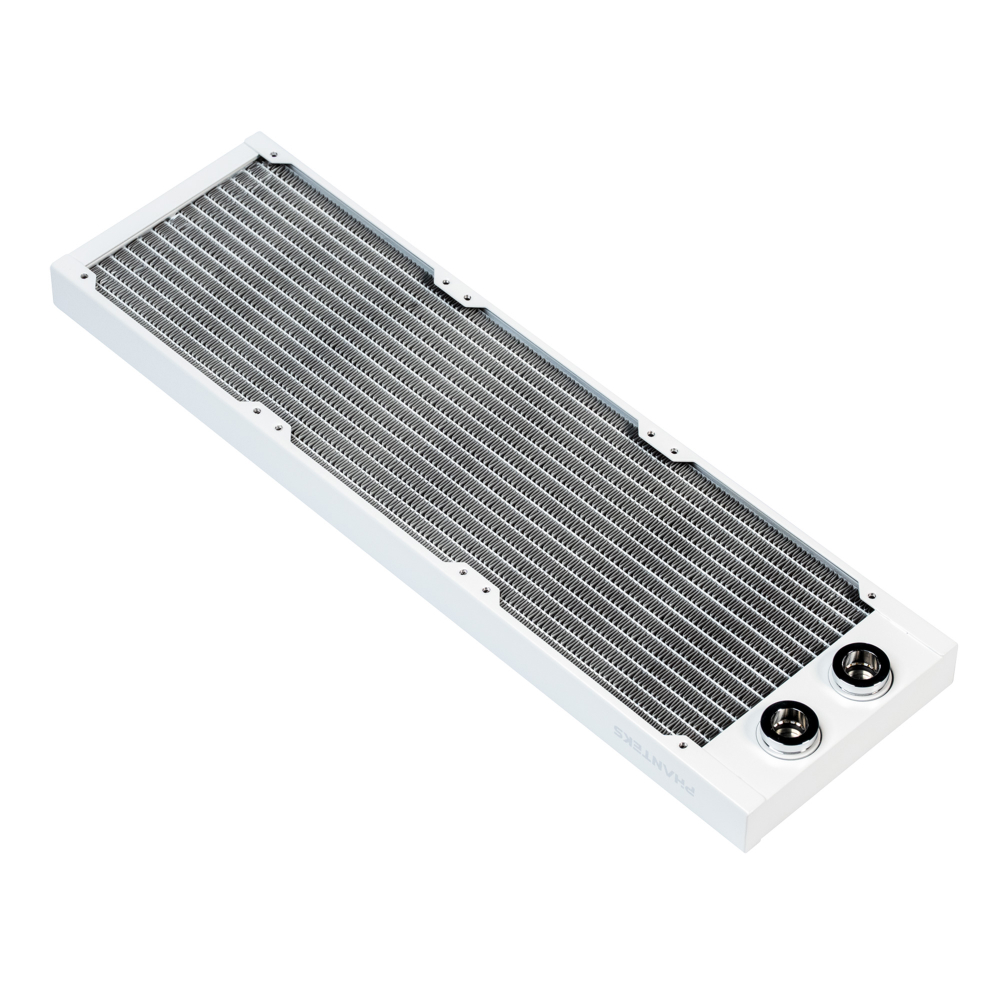 Phanteks Glacier EZ-Fit 420RAD-30 30mm Copper Radiator 16mm Fittings White