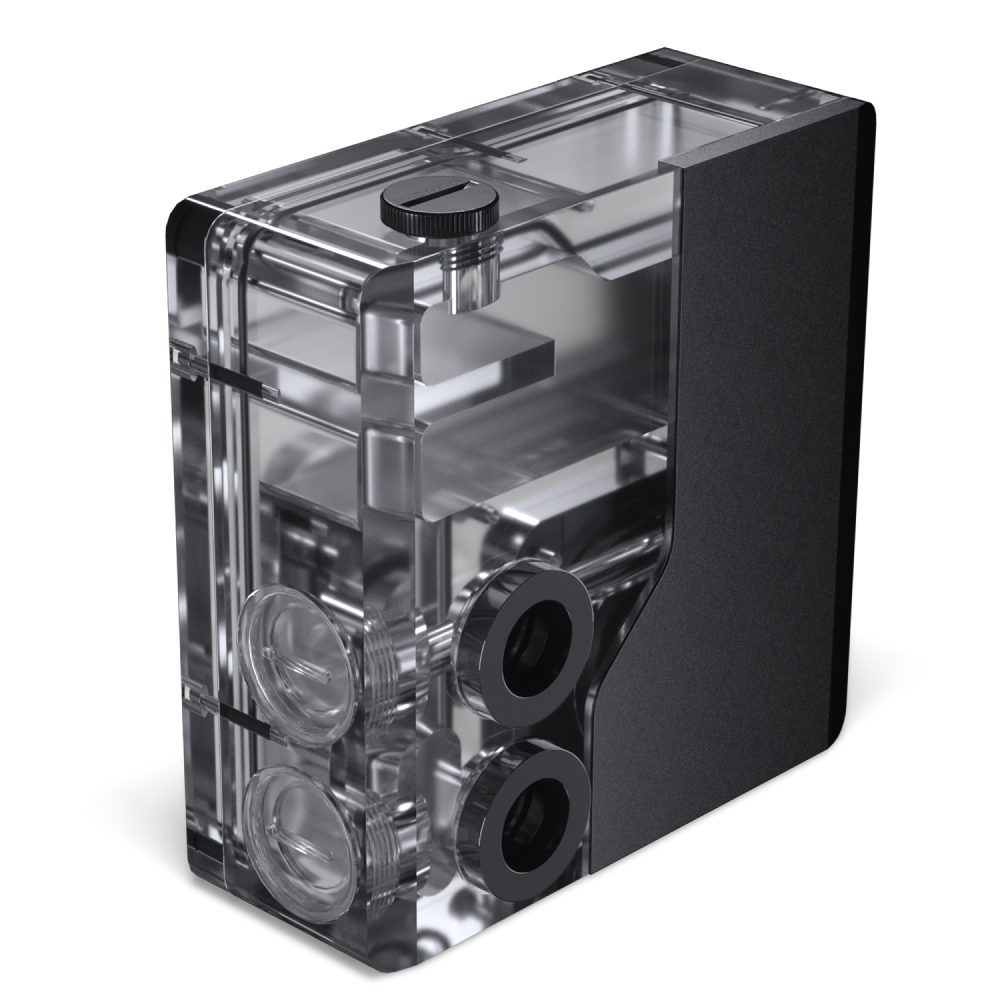Phanteks Glacier EZ-Fit 120RES-DDC Acrylic Reservoir 16mm Fittings D-RGB Black