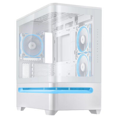 ASUS Prime AP202 ARGB mATX Tempered Glass Case White