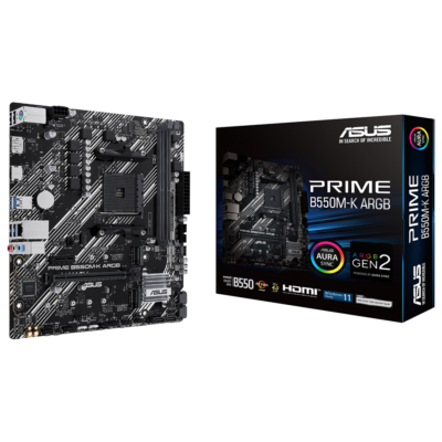 ASUS Prime B550M-K ARGB mATX Motherboard