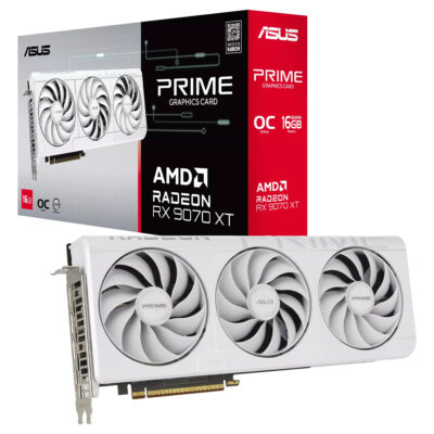 ASUS Radeon RX 9070 XT Prime OC Edition 16GB GDDR6 White