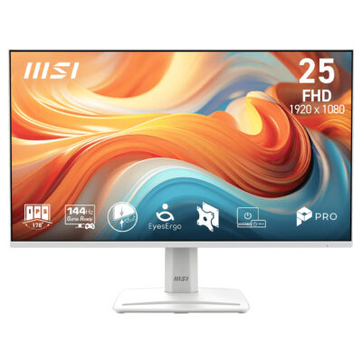 MSI Pro MP251W E14A FHD 144Hz IPS 24.5in Monitor White