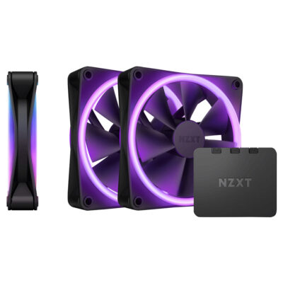 NZXT F120 RGB Duo Fan 120mm PWM Black Triple Pack