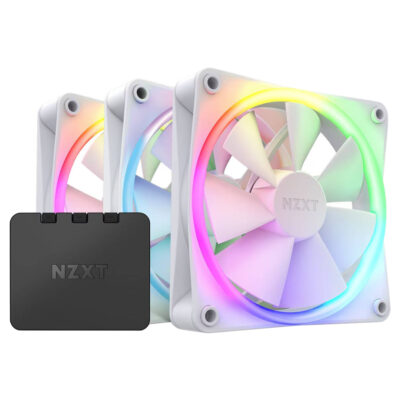 NZXT F120 RGB Fan 120mm PWM White Triple Pack