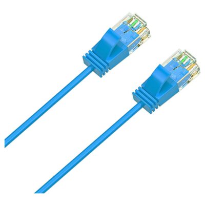 Cruxtec Ultra-Thin CAT6A Ethernet Cable 20m Blue