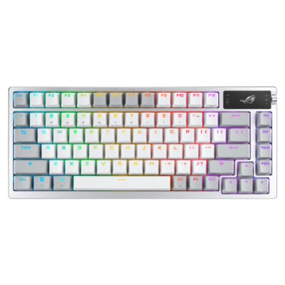 ASUS ROG Azoth Wireless 75 Gaming Keyboard White NX Snow Switch