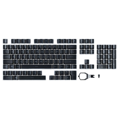 ASUS ROG RX PBT Doubleshot Keycap Set Black