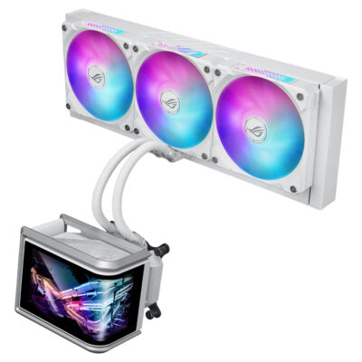 ASUS ROG RYUO IV SLC 360 ARGB 6.67in AMOLED AIO Liquid Cooler White