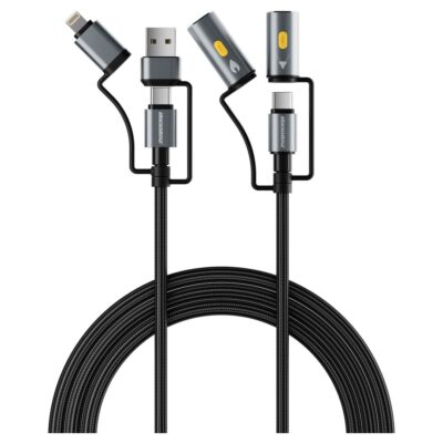 Rockrose Hercules Reign 100W Max 6-In-1 Fast Charging Cable