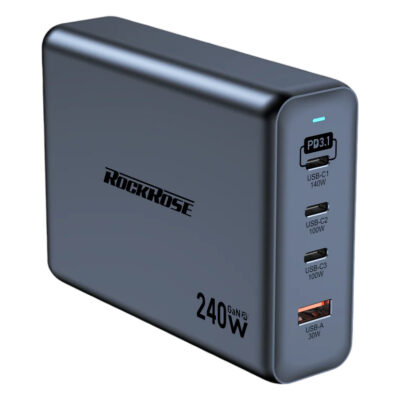 Rockrose Infinito G240 240W 4-Port PD3.1 GaN Charging Station