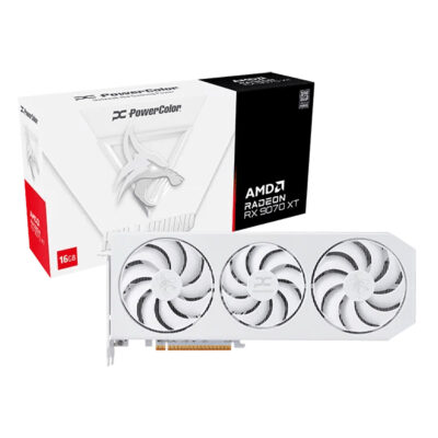PowerColor Radeon RX 9070 XT Hellhound Spectral White 16GB