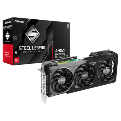 ASRock Radeon RX 9070 XT Steel Legend Dark 16GB GDDR6