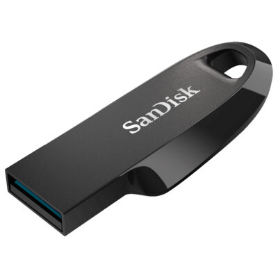 SanDisk Ultra Curve USB 3.2 Gen 1 Flash Drive 128GB Black