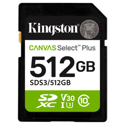 Kingston Canvas Select Plus SD Memory Card 512GB