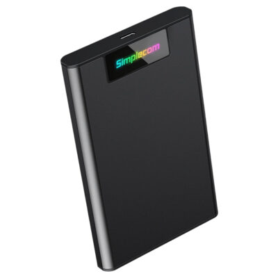 Simplecom SE239 Tool-free RGB SATA HDD SSD to USB-C Enclosure