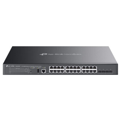 TP-Link SG5428XMPP Omada 24-Port Gigabit Stackable Lite L3 Managed PoE++ Switch with 4x 10G Slots